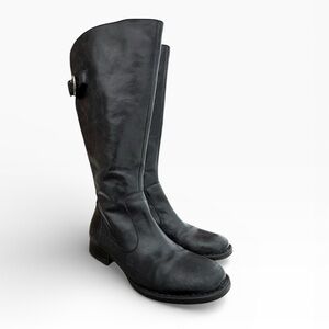 Born Black Leather Knee High Boot Riding Style Boots Women's size 8.5